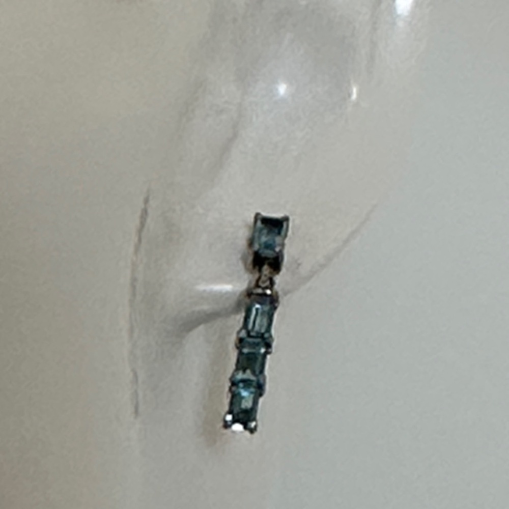 925 TOPAZ Sterling Silver Topaz Gems earrings